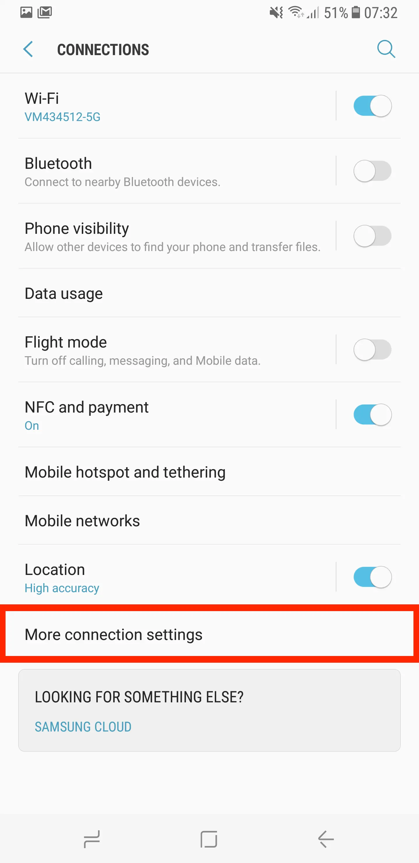How to turn on Download Booster in Samsung Galaxy S10+