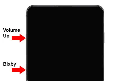 Reset the Samsung Galaxy S10 using the hardware button.