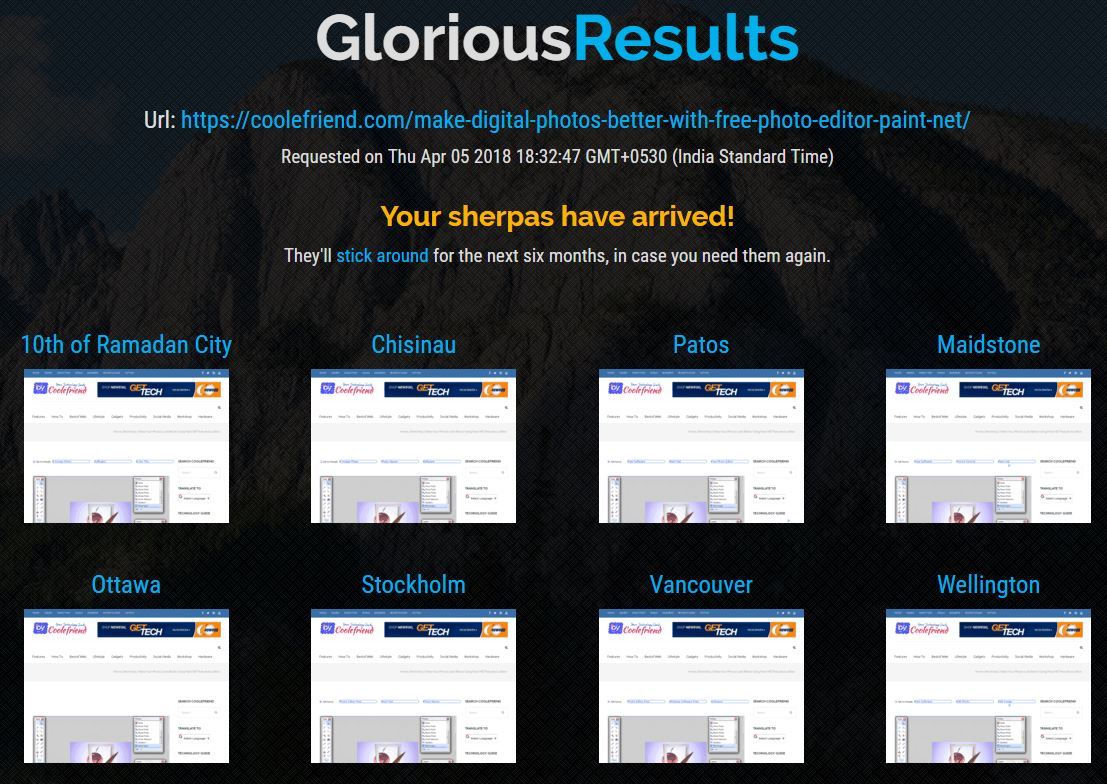5 free tools to check how your website looks like from different countries 8