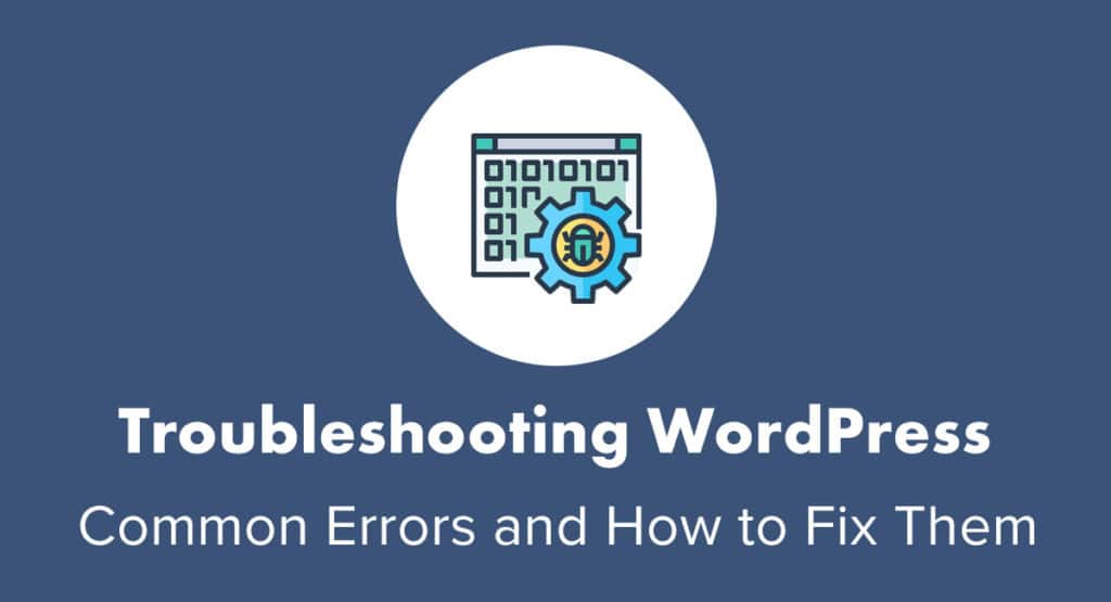 Troubleshooting WordPress errors