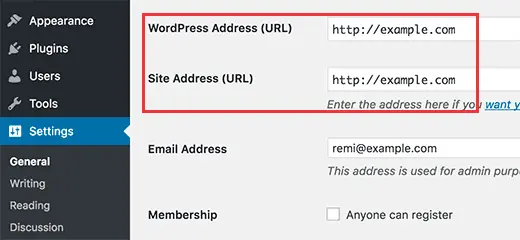 Fix WordPress Site URL