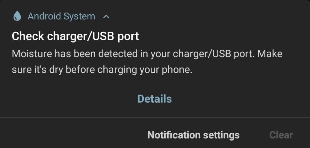 Samsung Galaxy Jean2 won’t charge, keeps showing ‘moisture detected’