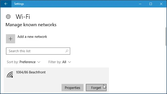 How to Delete a Saved Wi-Fi Network on Windows 10 22