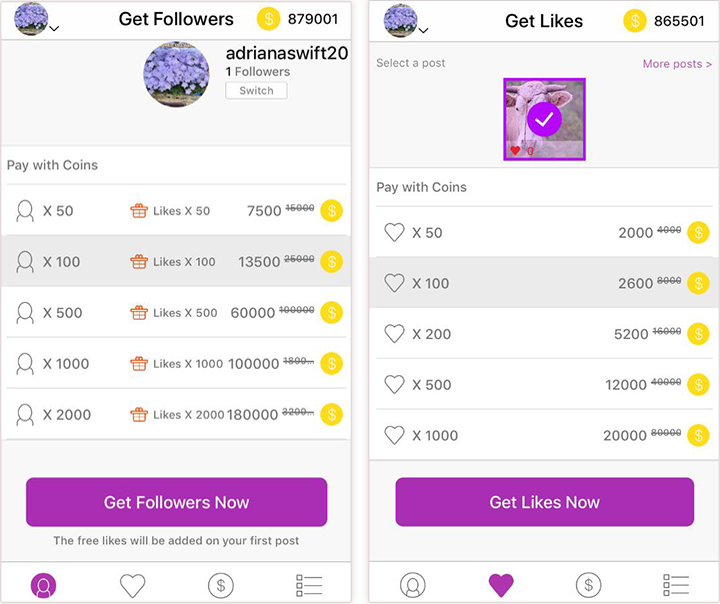 How to Get free Instagram followers with Getinsup 1