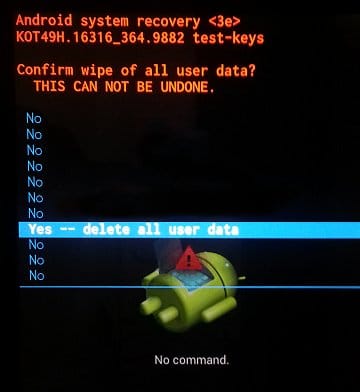 How to Factory Reset Android Device 2