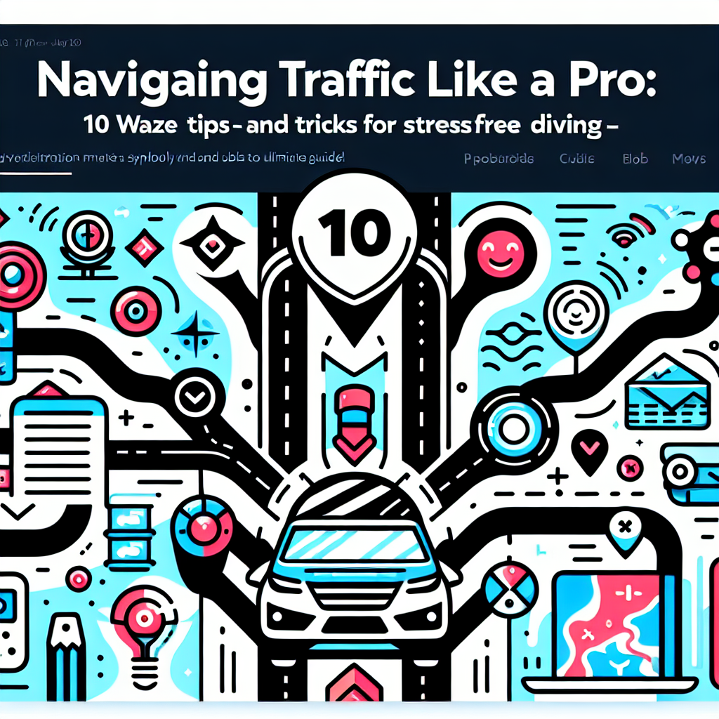 Waze traffic alerts and tips